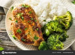 Pechuga de pollo, arroz y brócoli